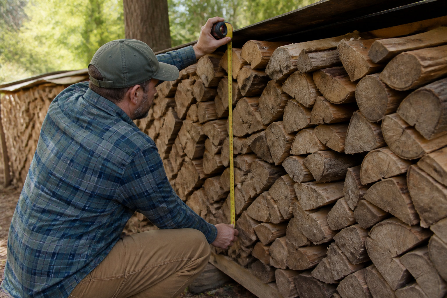 3 étapes pour calculer la quantité réelle de bois reçue